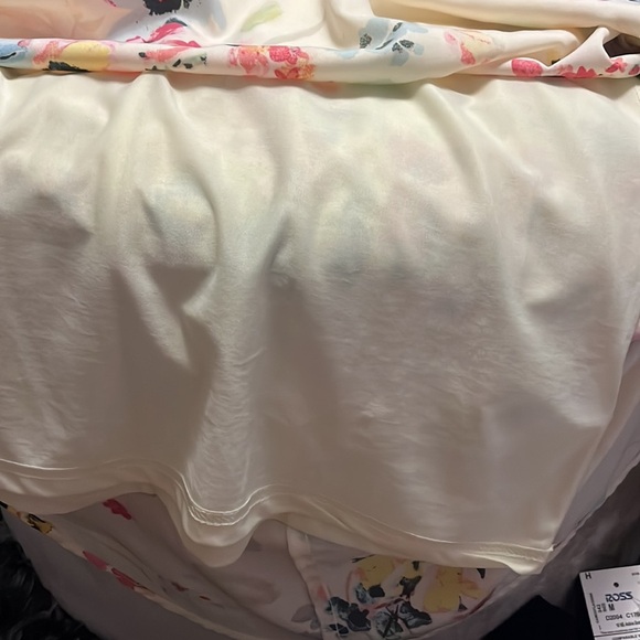 H&M sleeveless crossover back high low watercolor print dress - Picture 10 of 13